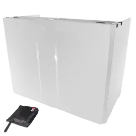 ProX XF-MESA MEDIA Portable DJ Facade Table Station White Replacement Scrim