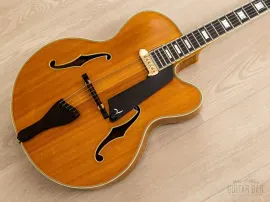 1991 Benedetto Manhattan Cutaway Archtop Blonde, Near-Mint w/ Rhythm Chief 1100