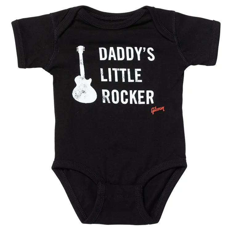 GIBSON Daddy's Little Rocker Les Paul Onesie (Black) 18/24 Monate