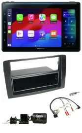 Pioneer Bluetooth DAB Lenkrad USB Autoradio für Fiat Idea 2006-2012 schwarz