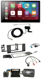 Pioneer USB Bluetooth DAB Lenkrad 2DIN Autoradio für BMW 5er E39 01-04 Aktivsyst