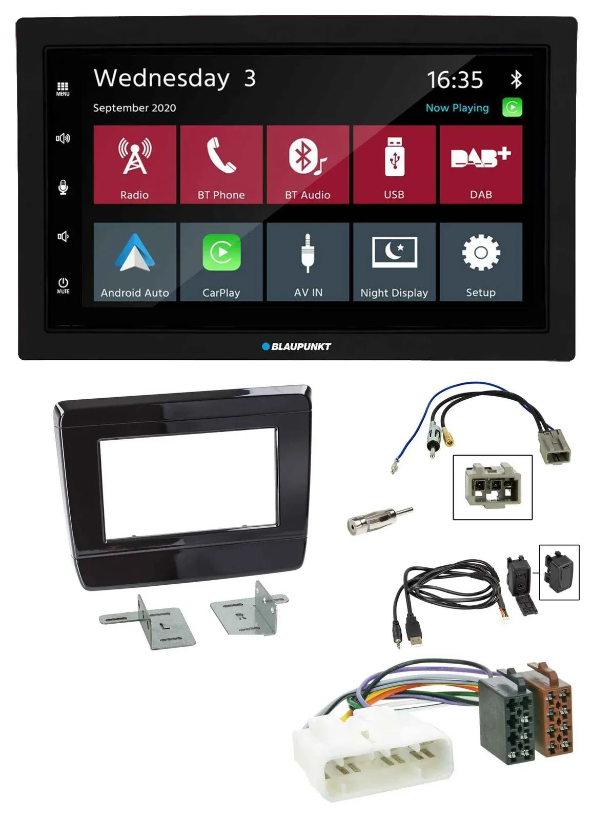 Blaupunkt DAB Bluetooth USB MP3 2DIN Autoradio für Isuzu D-Max 2020 2021 Klavier