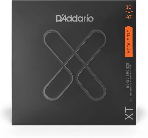 Струны для акустической гитары D'Addario XTABR1047 10-47, бронза с антикоррозионным покрытием