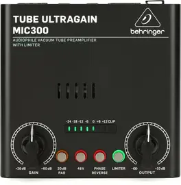 Микрофонный ламповый предусилитель Behringer MIC300 Tube Ultragain