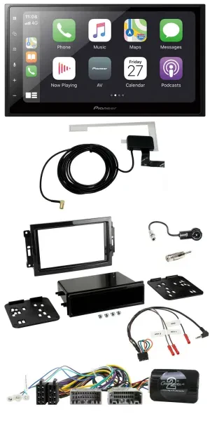 Pioneer USB Lenkrad 2DIN Bluetooth DAB Autoradio für Dodge Jeep