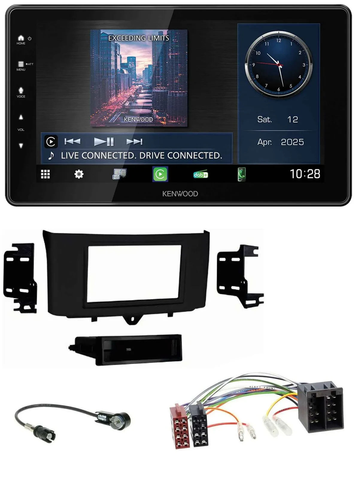Автомагнитола для Smart ForTwo 2010–2015 Kenwood MP3 Bluetooth USB DAB