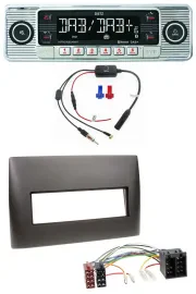 Dietz DAB USB MP3 Bluetooth Autoradio für Fiat Stilo (192, 2001-2008)