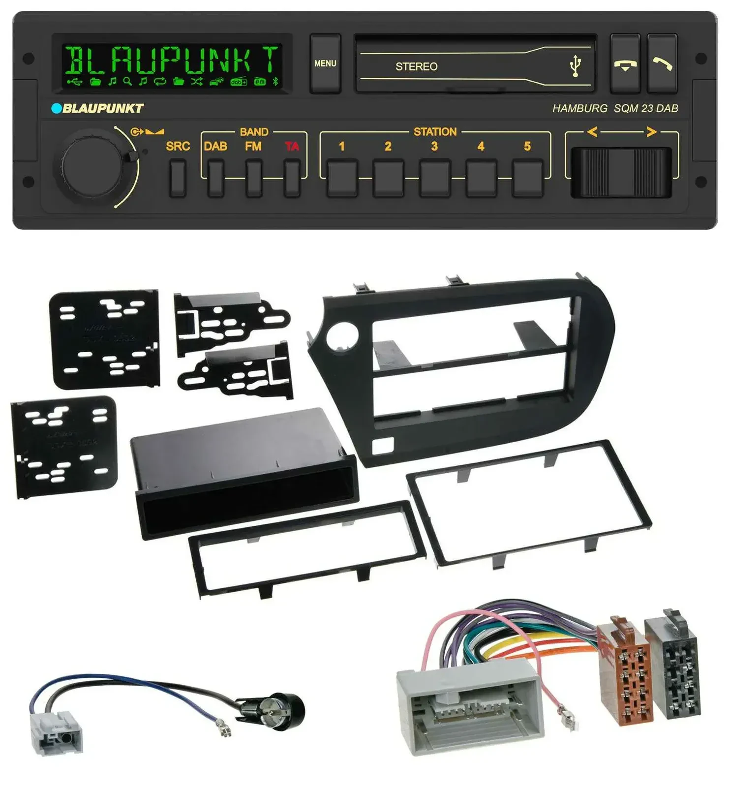 Blaupunkt USB DAB Bluetooth MP3 Autoradio für Honda Insight (ZE2, 2009-2013)