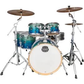 Mapex LTAR628SFUVLK Набор из 6-ти барабанов, Armory series: BD2218, TT1007, TT1208, FT1412, FT1614, ARMORY 14x5.5 STEEL SNARE, TH676, цвет: Blue Lagoon Fade
