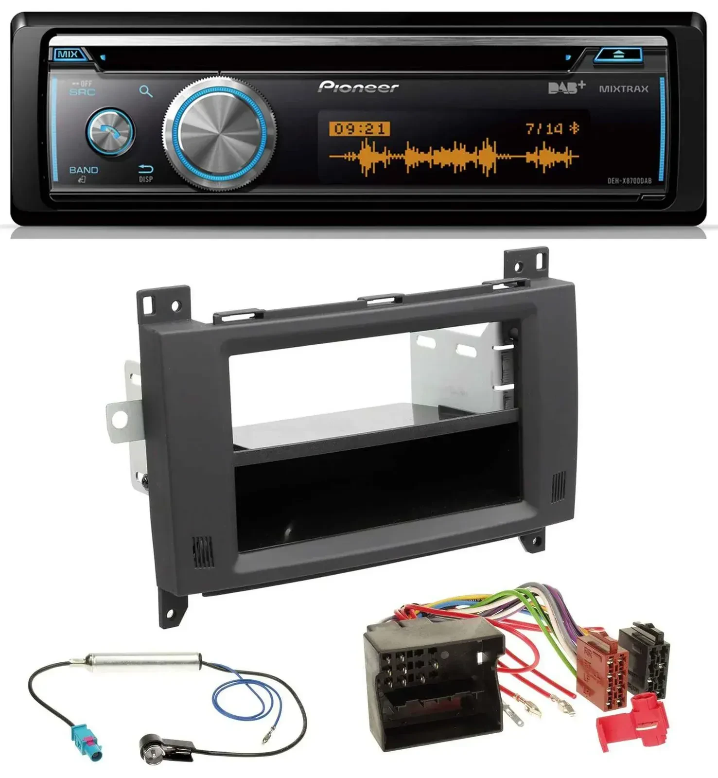 Автомагнитола Pioneer MP3/DAB/USB/CD/Bluetooth для Mercedes Vito/Viano 2006–2014