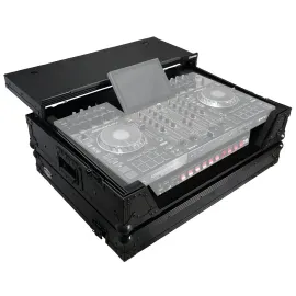 Кейс для DJ-контроллера ProX XS-PRIME4MK2WLTBLLED с полкой и колёсами, чёрный, LED, ATA