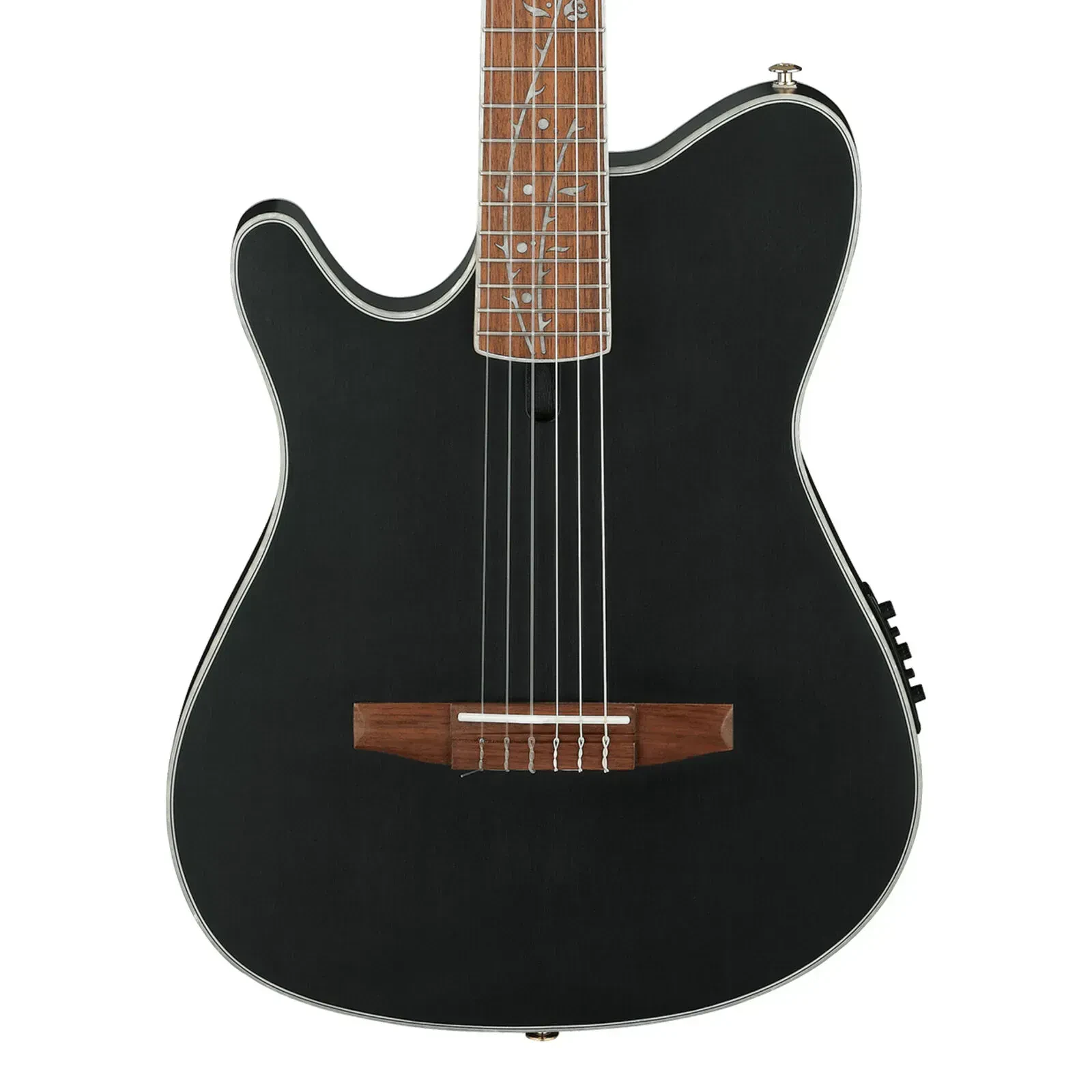 Электроакустическая гитара Ibanez TOD10NL-TKF Tim Henson Signature, леворукая, Thinline, верх ель, цвет прозрачно-черный матовый