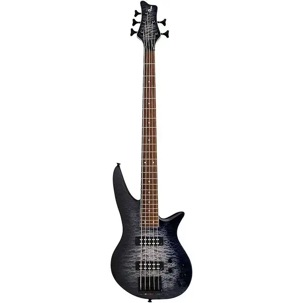 Бас-гитара Jackson X Spectra Bass SBXQ V Transparent Black Burst