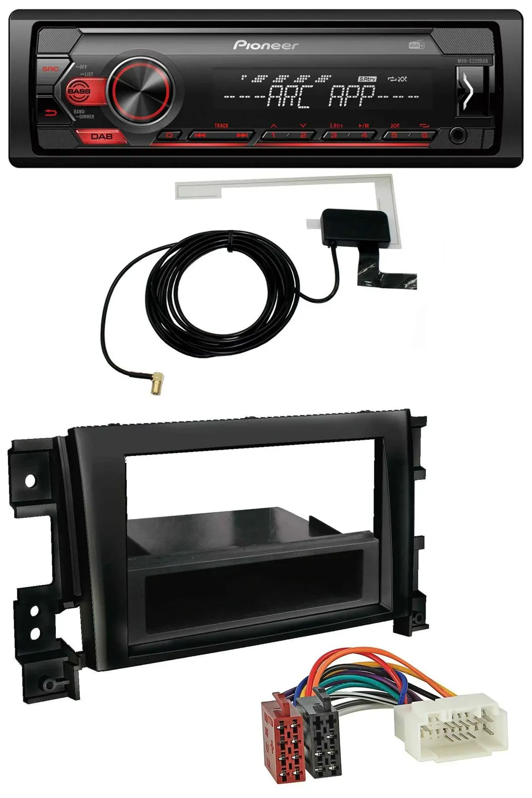Автомагнитола Pioneer 1-DIN USB DAB MP3 AUX для Suzuki Grand Vitara (с 2005)