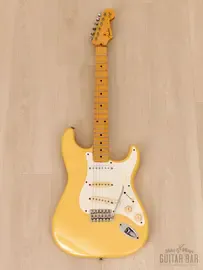 Электрогитара Fender Custom Edition Yngwie Malmsteen Stratocaster ST57-140YM SSS Pearl Yellow White w/gigbag Japan 1995