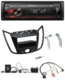 Автомагнитола Pioneer 1DIN, DAB, USB, MP3, для Ford C-Max/Kuga, матовый черный