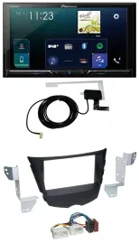 Pioneer 2DIN DAB USB MP3 Bluetooth Autoradio für Hyundai Veloster FS ab 2011