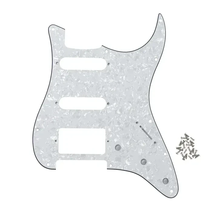 Панель для гитарной деки FLEOR M00691-6 White Pearl