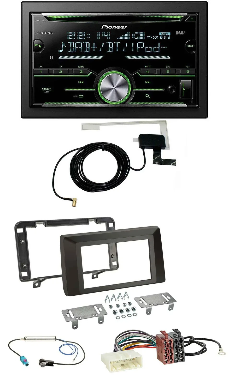 Pioneer CD USB MP3 Bluetooth 2DIN DAB Autoradio für Dacia Duster (ab 2021)