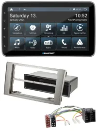 Автомагнитола Blaupunkt для Iveco Daily (2006–2014) серебристая, DAB, USB, SD, MP3, Bluetooth