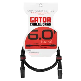 Микрофонный кабель Gator GCWC-XLR-06 Composer Series Black 1.8 м