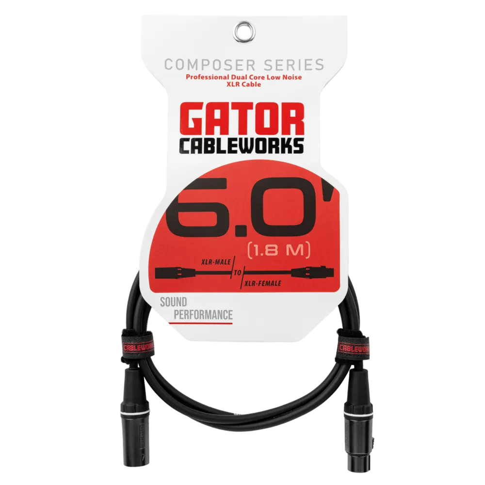 Микрофонный кабель Gator GCWC-XLR-06 Composer Series Black 1.8 м