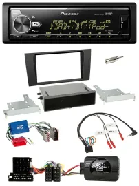 Pioneer Bluetooth USB DAB Lenkrad Autoradio für Audi A4 B5 1999-2001 Aktivsystem