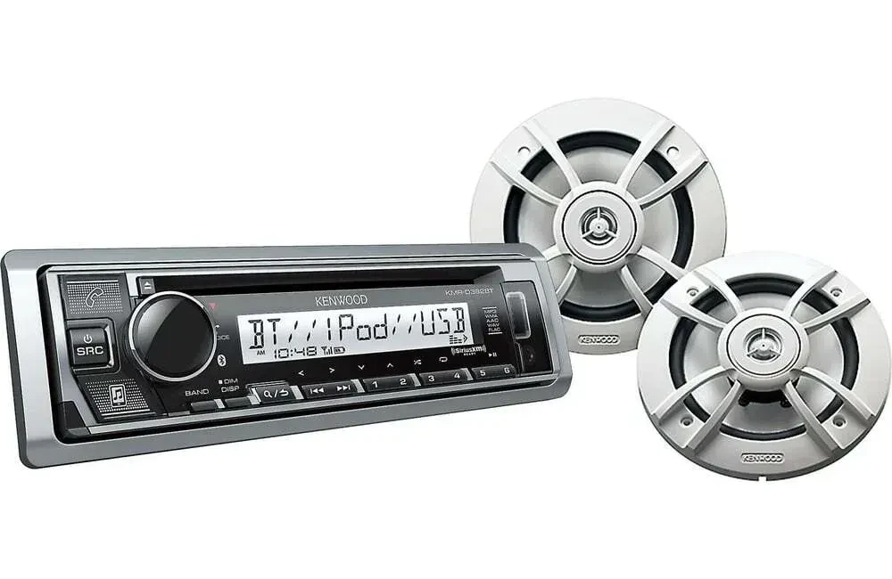 Автомагнитола для морских судов Kenwood PKG-MR382BT 1 DIN (набор)