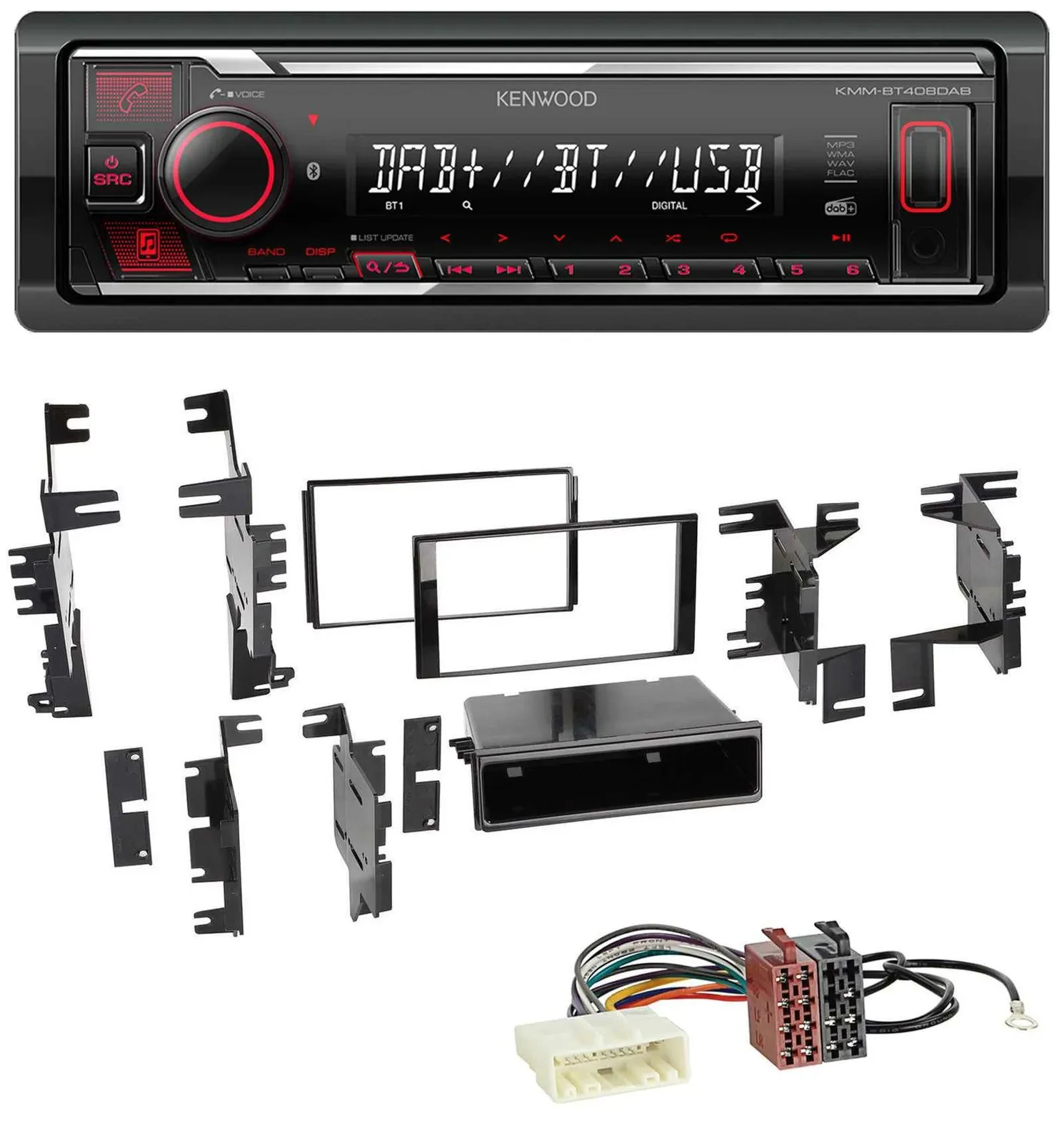 Kenwood MP3 Bluetooth USB DAB Autoradio für Nissan Navara NV NV200 (ab 12)