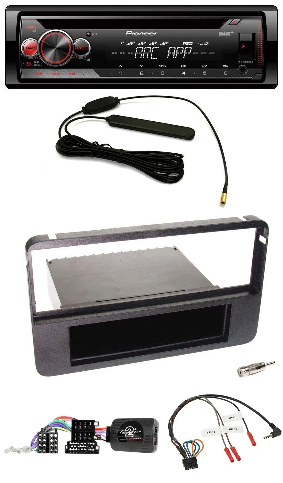 Pioneer CD USB Lenkrad DAB MP3 Autoradio für Alfa 159 Brera Spider