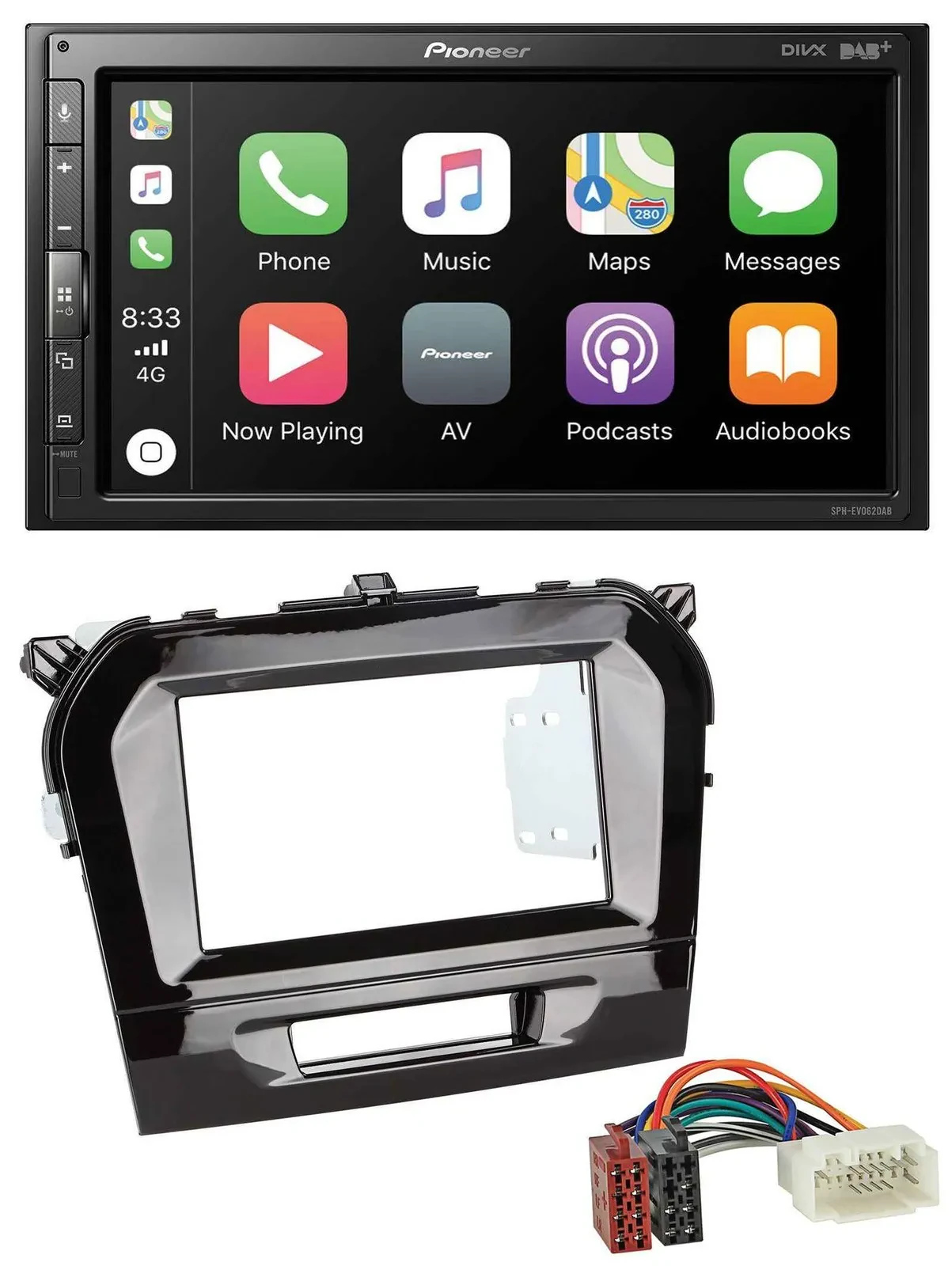 Pioneer USB MP3 DAB 2DIN Bluetooth Autoradio für Suzuki Vitara (ab 2015)