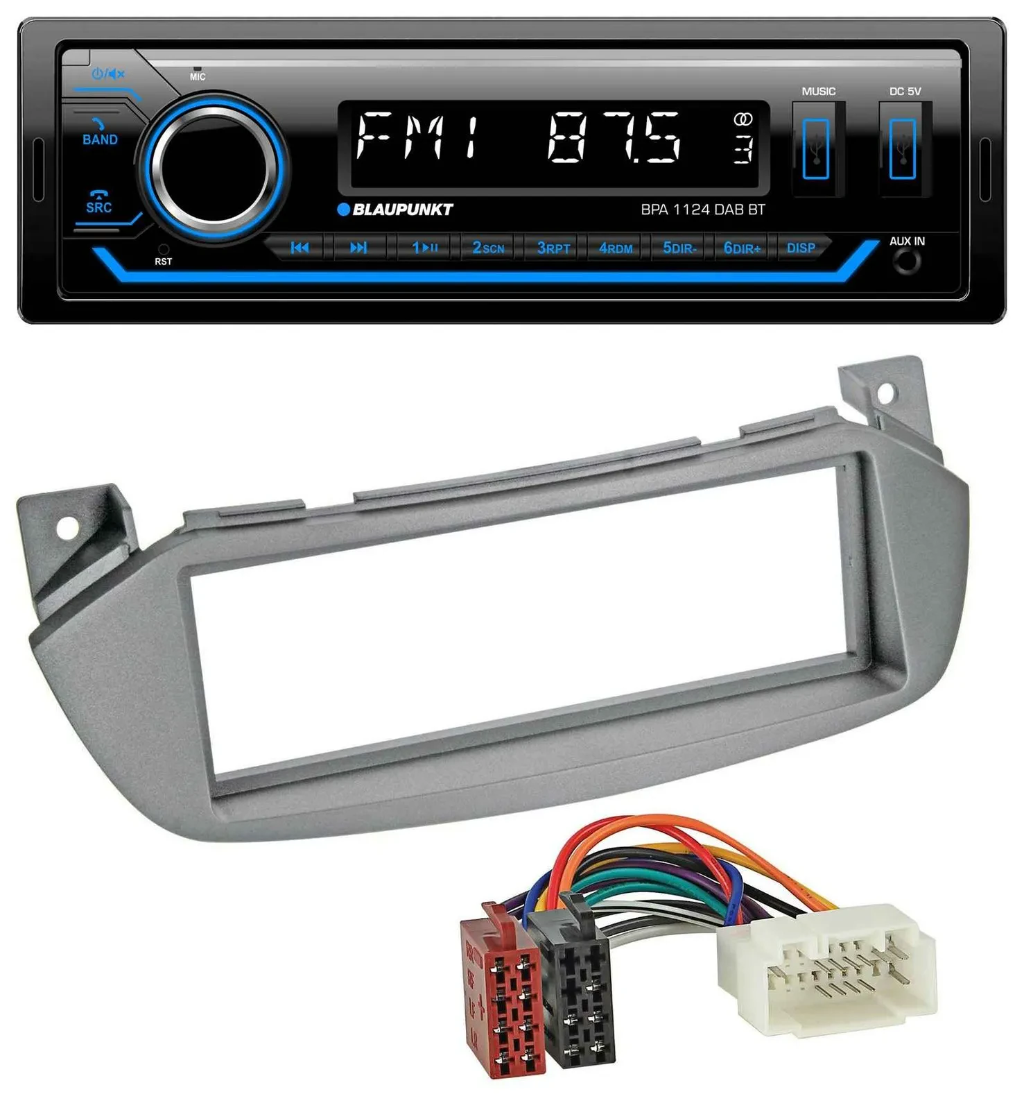 Blaupunkt Bluetooth USB DAB MP3 Autoradio für Nissan Pixo UA0 09-13 Suzuki Alto