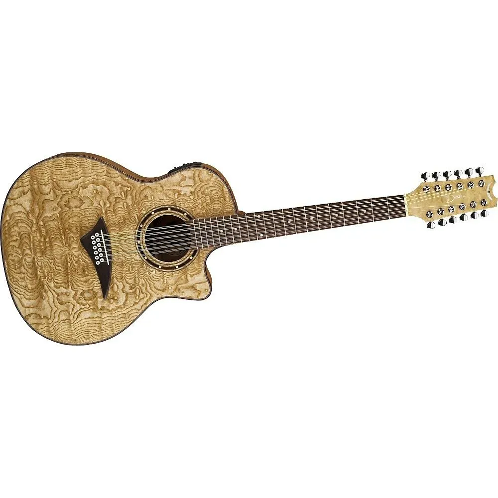 Электроакустическая гитара Dean Guitars Exotica Quilted Ash eqa12 12-струнная, натуральный глянцевый