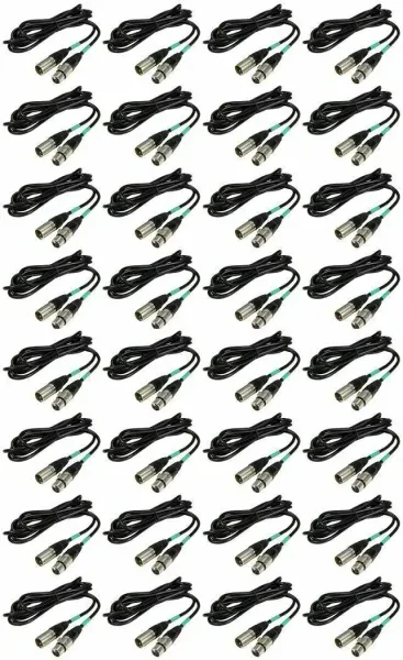 DMX-кабель Chauvet DJ DMX3P5FT Black 1.5 м (32 штуки)