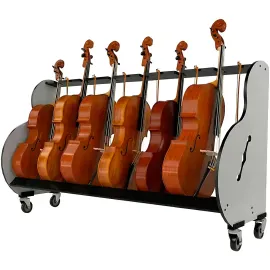 A&S Crafted Products Band Room 6 Cello Storage Rack