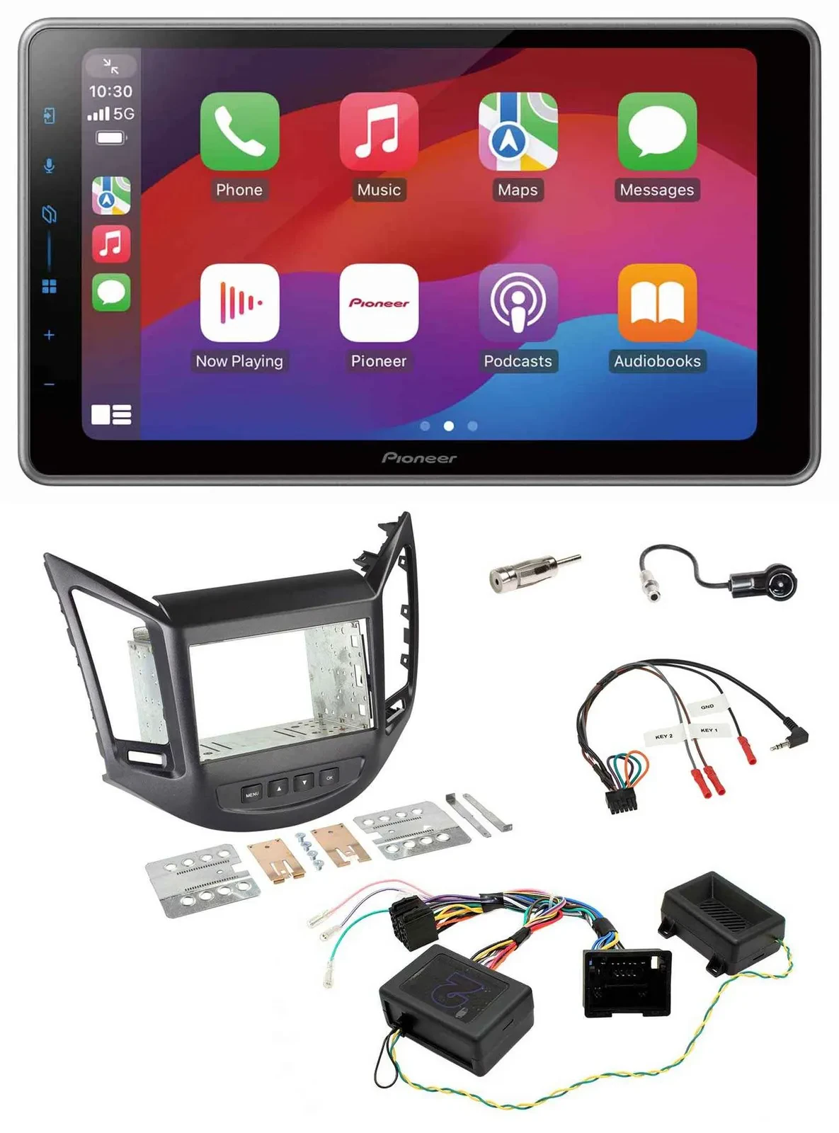 Pioneer Lenkrad USB DAB Bluetooth 2DIN Autoradio für Chevrolet Orlando 2011-2018