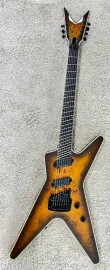 Dean ML Select Multiscale 7-String Electric Guitar with/Case, Burl Black Burst