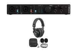 Arturia Minifuse 4 Black 4x4 USB MIDI Audio Recording Interface+Headphones