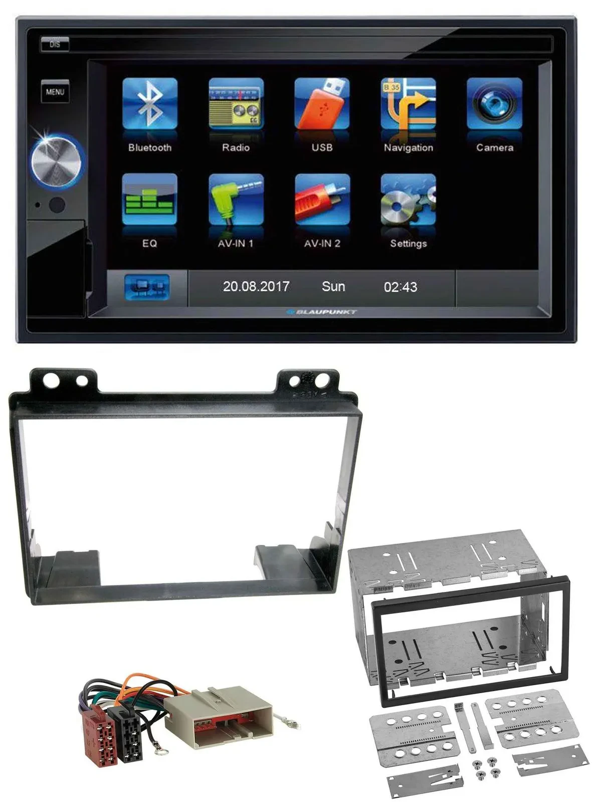Blaupunkt SD Bluetooth 2DIN MP3 USB AUX Autoradio für Ford Fiesta 03-05 Fusion 0