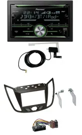 Pioneer CD USB MP3 Bluetooth 2DIN DAB Autoradio für Ford C-Max (ab 10) braun