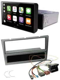 Pioneer Bluetooth MP3 DAB USB Autoradio für Opel Corsa C Quadlock 2004-2006 alum