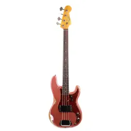 Бас-гитара Fender Custom Shop 1960 Precision Bass Heavy Relic Aged Burgundy Mist Metallic