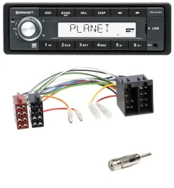 Continental USB MP3 AUX 1DIN Autoradio für Porsche Boxster (1996-2004)