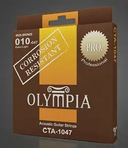 Струны для акустической гитары Olympia CTA1047 10-47, бронза