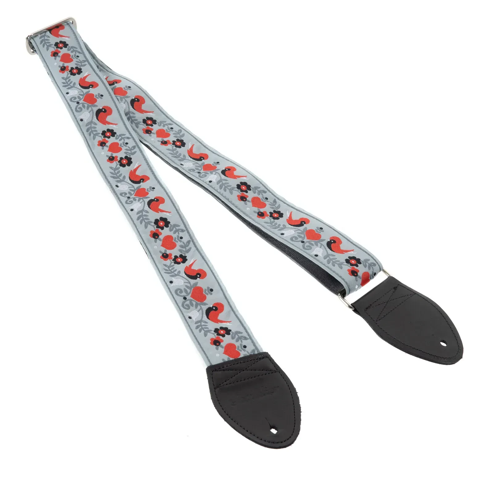 Ремень для гитары Souldier GS1316BK02BK Lovebirds Red Black Pattern
