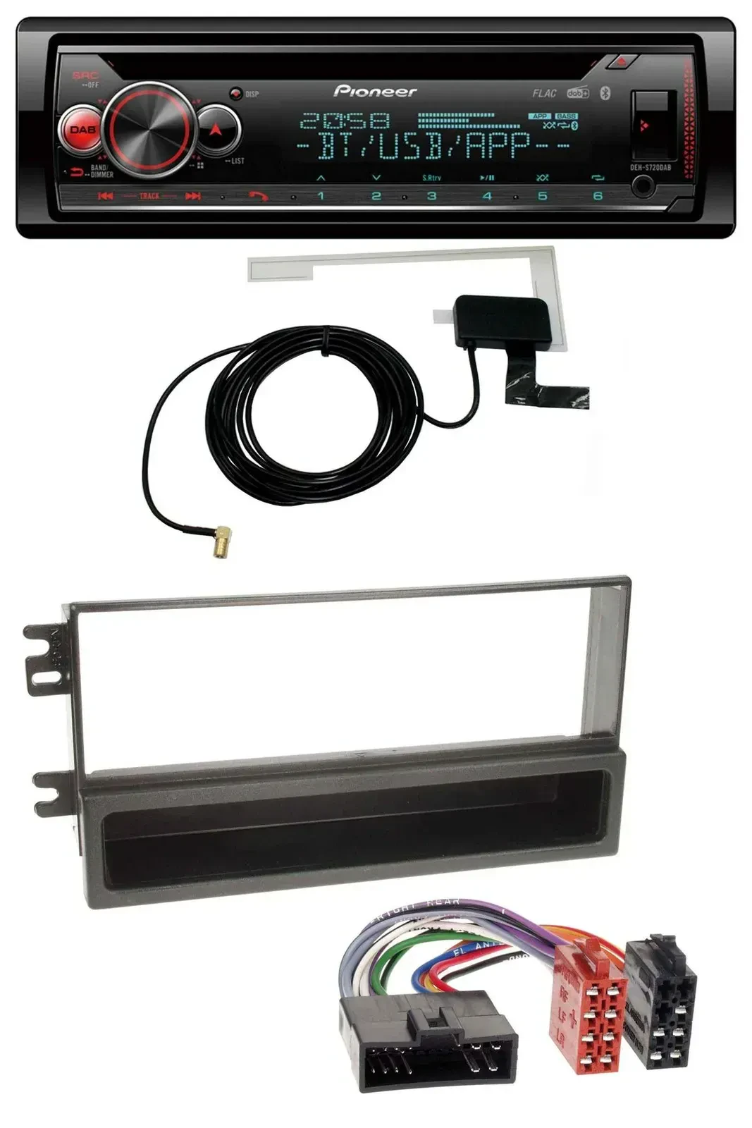 Автомагнитола Pioneer DAB, CD, MP3, USB, Bluetooth для Kia Sportage I (2000–2005)