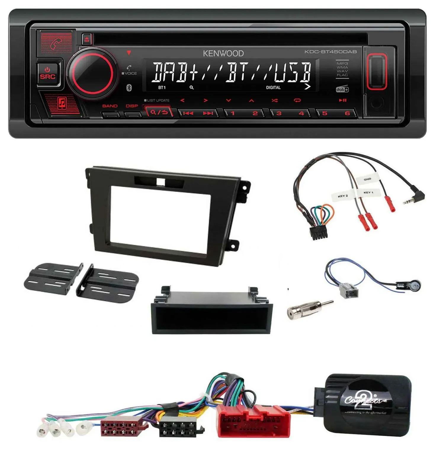 Автомагнитола для Mazda CX-7 2008–2010 Kenwood CD USB Bluetooth DAB