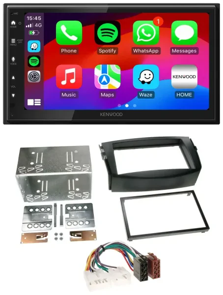 Kenwood MP3 USB DAB 2DIN Bluetooth Autoradio für Toyota RAV 4 (2006-2013)