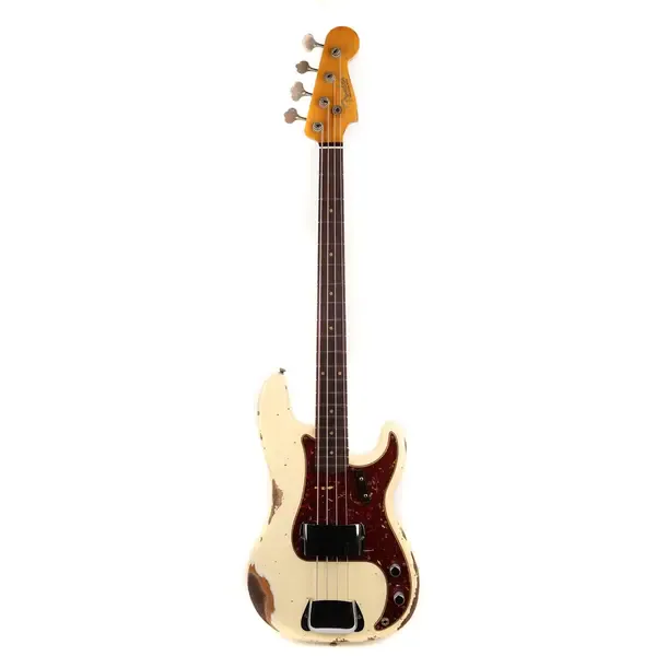 Бас-гитара Fender Custom Shop 1960 Precision Bass Heavy Relic Faded Aged Vintage White