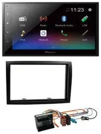 Pioneer USB Bluetooth DAB 2DIN MP3 Autoradio für Citroen Jumper 06-11 schwarz